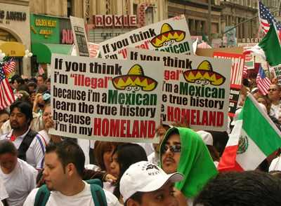 Illegal Alien Demonstration in California