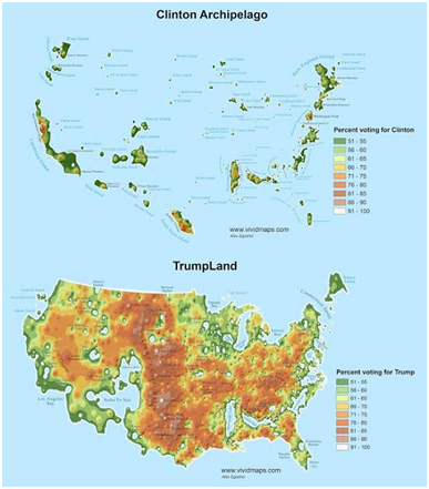 Clinton archipeligo vs Trumpistan
