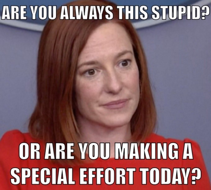 White House Spokesidiot Jen Psaki