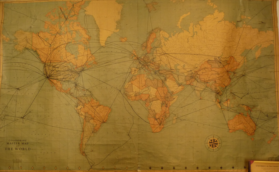 JW’s world travel map up 2013, needs updating to the present