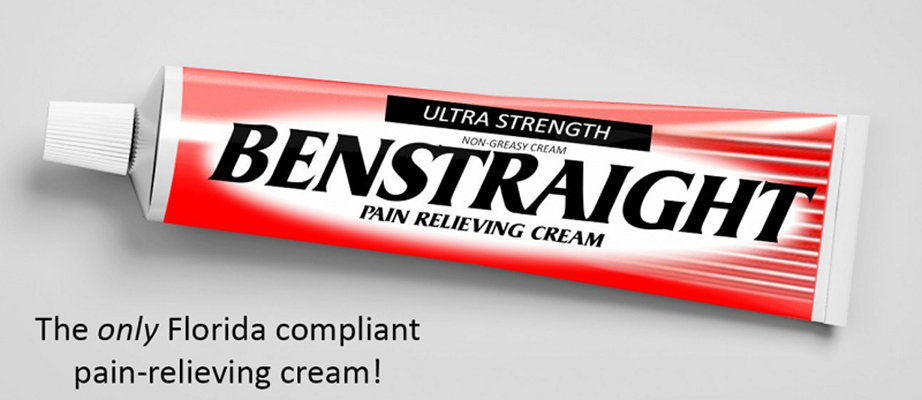 In compliance with Florida law, Bengay is now rebranded as Benstraight