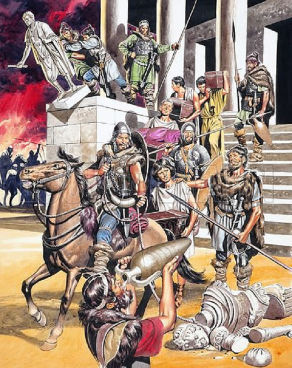 The Vandals Sack of Rome 455 AD