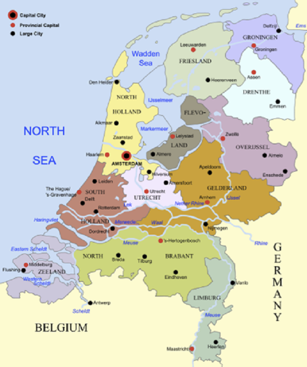 Parliamentary Regions of Netherlands