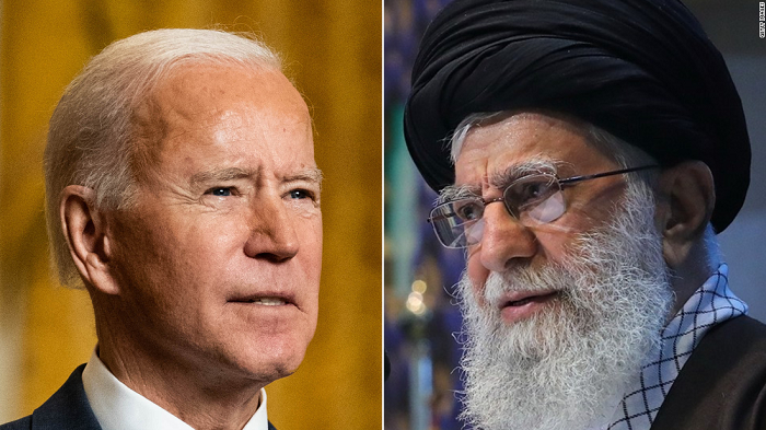 Biden and Ayatollah Khamenei