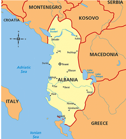 albania-on-map