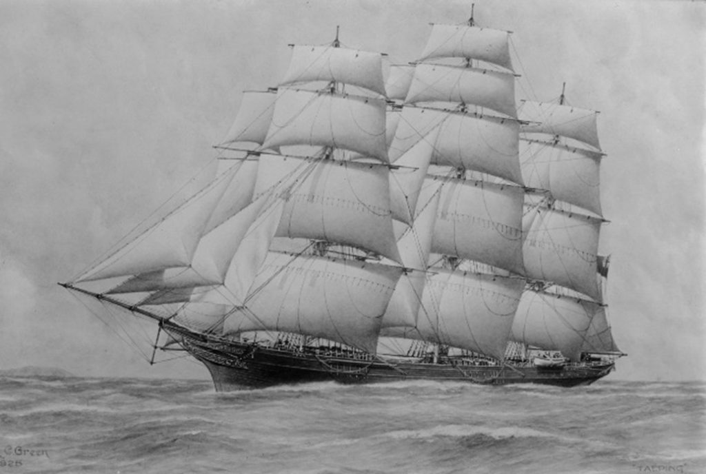 drawing-of-old-cargo-ship